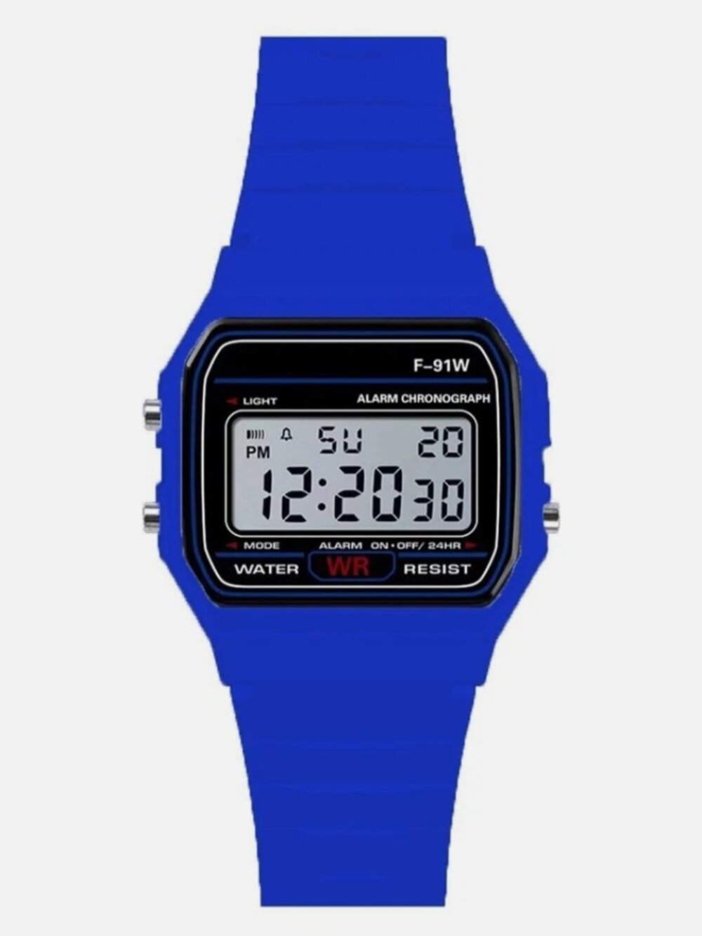 ⌚ F-91W Classic Digital Sports Watch | Small Wrist Friendly {Blue)